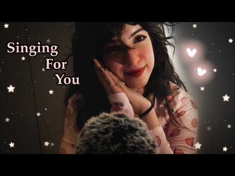 ASMR Humming & Singing for You ♪♩♬☆ (+ Rain, Face touching, Echo, Positive Affirmations)