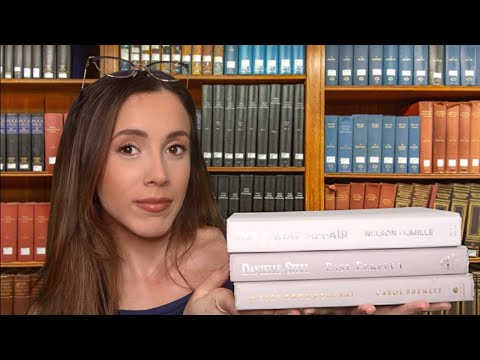 ASMR QUIRKY LIBRARIAN ROLEPLAY | Whispered, Book Tapping, Keyboard Typing