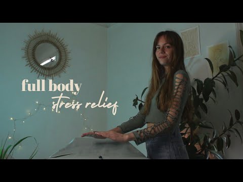 full body ASMR REIKI for stress & anxiety relief | guided visualisation, hand movements, soft spoken