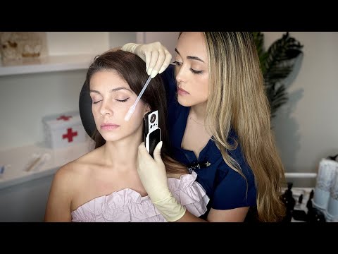 ASMR Face Skin Mapping Exam & Scalp Check 'Unintentional' Style | Soft Spoken Dermatology Roleplay