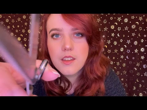 ASMR | Haircut and Scalp Massage | Scissors, Comb and Spray Sounds ✨
