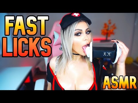 8 MINUTES OF FAST EAR LICKING ASMR 🤍
