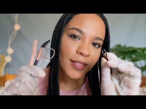 ASMR Jamaican Bestie Tweezes your Eyebrows w/ Gossip, Shade and Advice - Personal Attention ASMR