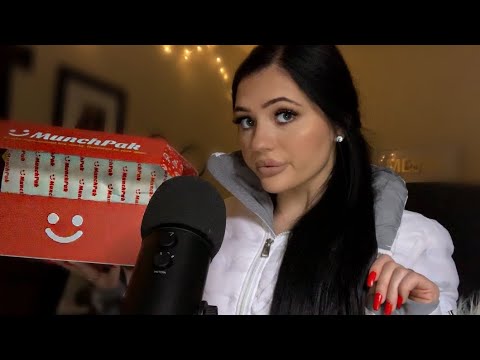 ASMR| TRYING MUNCHPAK TREATS FROM ALL OVER THE WORLD (VERY VERY TINGLY)