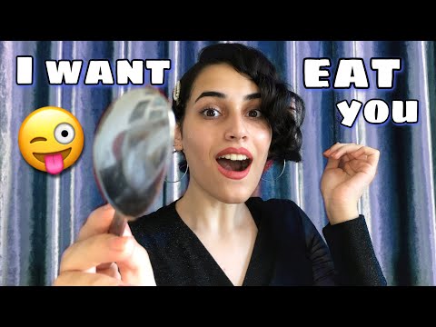 ASMR / Eating your face / mouth sounds, personal attention, inaudible