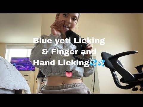 ASMR| Finger and Hand Licklng/ Extra Spitty Mic Licklng~ Mouth Sounds/ Tapping