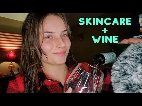 ASMR Soft-Spoken Skincare Routine with *Wine*