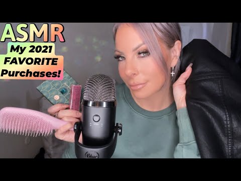 ASMR MY 2021 ALL TIME FAVORITE PURCHASES | Relaxing Whisper Ramble Show & Tell