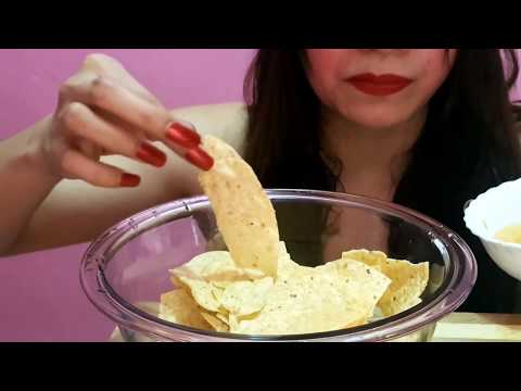 Crunchy Tortilla Chips and Dips Eating Sounds ASMR