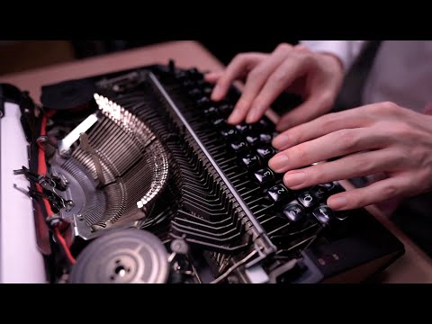 [ASMR]タイプライターの心地よいタイピング音 - Typewriter Typing sounds(No talking)
