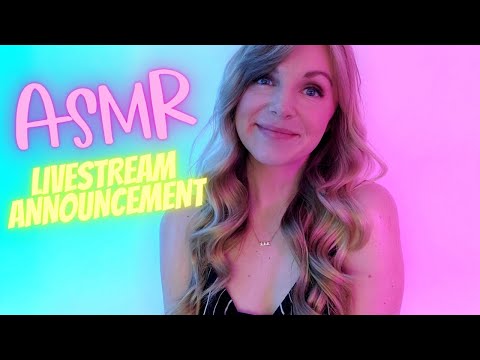 ASMR | LIVESTREAM ANNOUNCEMENT for Birthday, 1K SUB, and Giveaway CELEBRATION! 🎉😊🎉
