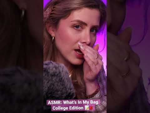 ASMR: What’s In My Bag - College Edition 📝🎒