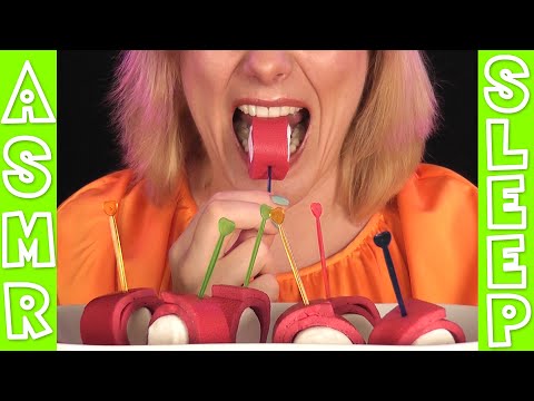 ASMR | The Best Eating Sounds | Jello Roll Ups with Marshmallows | ASMR Sleep