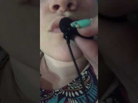 INTENSE Mouth Sounds With Mini Microphone #shorts