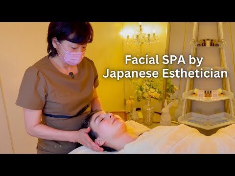 ASMR I got Facial SPA by Japanese esthetician in Tokyo, Japan (soft spoken)