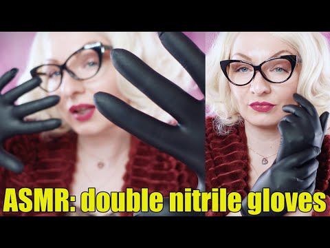 ASMR: double nitrile gloves