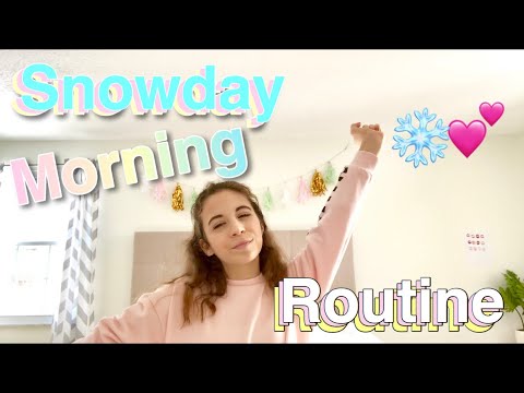 Morning Routine☀️ Snow Day Edition!❄️