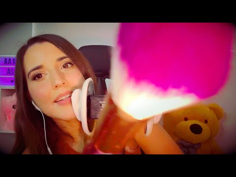 ASMR repeating "shh" "it's ok" "you are safe" (+ positive affirmations & brushing your face)