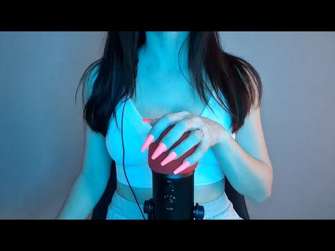 Asmr Hypnotic Mic Scratching with Long Nails 💅 for sleep and relaxation 🥰
