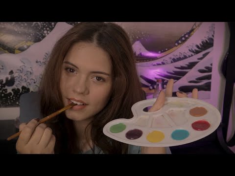 ASMR - Spit Painting YOU with Edible Paint (mouth sounds) *Guaranteed Relaxation*