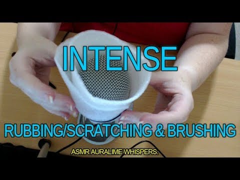 ASMR | UNUSUAL INTENSE RUBBING,BRUSHING & SCRATCHING - WHISPERED