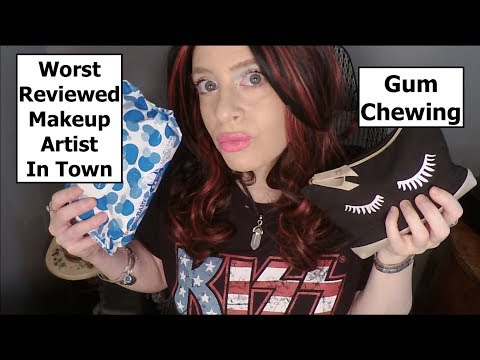 ASMR Gum Chewing Worst Reviewed Makeup Artist RP