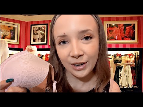 ASMR Lingerie Store Roleplay (fabric sounds, lace sounds, & gentle whispering)