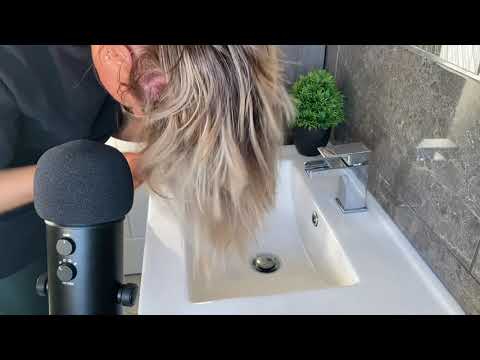 [ASMR] John Frieda Shampoo Hair Wash | Blonde Hair Wash ASMR sounds!