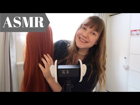 ASMR Brain Massage & Hair Brushing (+Wig Review)