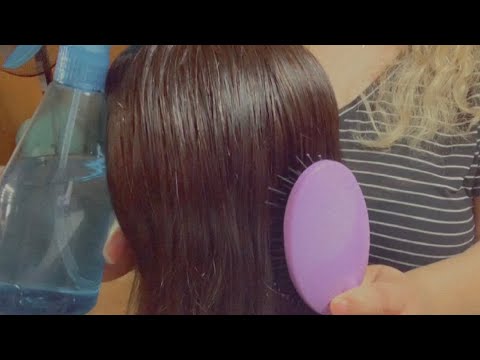 ASMR| Lots of hair brushing & scalp scratching| No talking, gum chewing & water sounds| Requested 💖