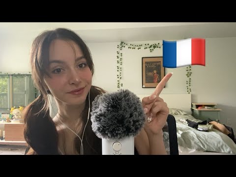 ASMR French trigger words (fluffy mic) 🇫🇷