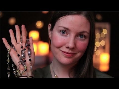 [ASMR] Jewelry Treasures, Close Whispering, Show and Tell, Bead Sounds