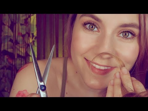 ASMR ✂️ Friendly Hairdresser ✂️ EAR to EAR whispered Personal attention, Haircut, Shampoo & Brushing