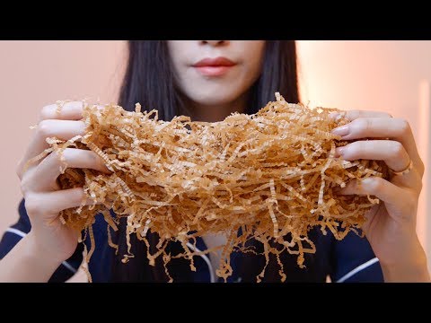 ASMR Rustling and Crinkle Sounds (Shredded Tissue, Packing Peanuts)