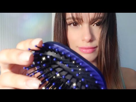 ASMR | Hair Brushing 💆🌊 (+ Brush Tapping, Camera Brushing, Mic Tapping)