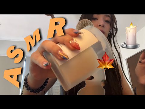 asmr 🎧💌🍂🕯️ - tapping, whispers, tape on the mic :)