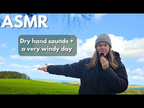 ASMR | Wind sounds | Dry hand sounds, clicks, hand rubbing, visuals