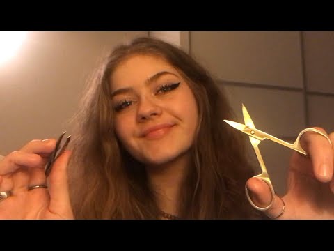 ASMR Doing your eyebrows! (Chaotic Fast & Aggressive Personal Attention)