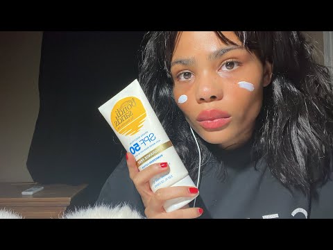 ASMR: Skin Care Obsessed Sister Aggressively Puts Sunscreen On You