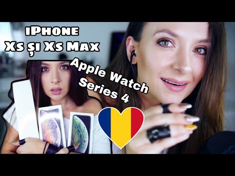 🇷🇴 iPhone Xs, Xs Max, Apple Watch Series 4 Unboxing Română *ASMR