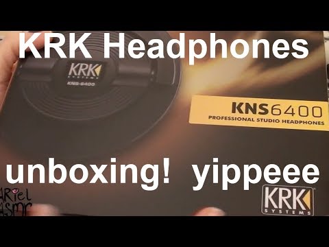 KRK KNS6400 headphones unboxing video.