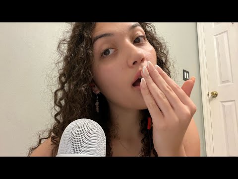 ASMR fast plucking your negative energy and eating it 😋 mouth sounds and visual triggers 🌞