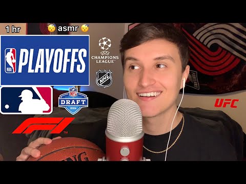 ASMR Whispering ALL About Sports Until YOU Fall Asleep 😴🏀 (1 hour whisper ramble)