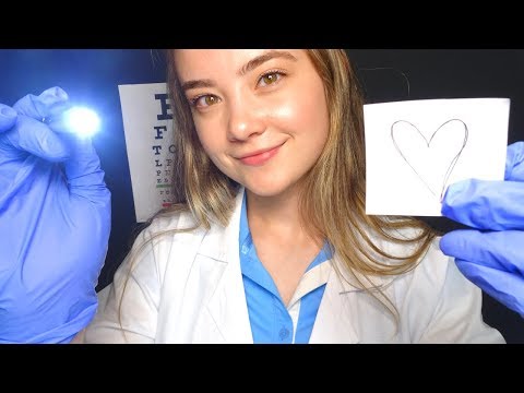 ASMR DOCTOR EXAM FOR CONCUSSION ROLE PLAY! Latex Gloves, Light Trigger, Ear To Ear Sounds