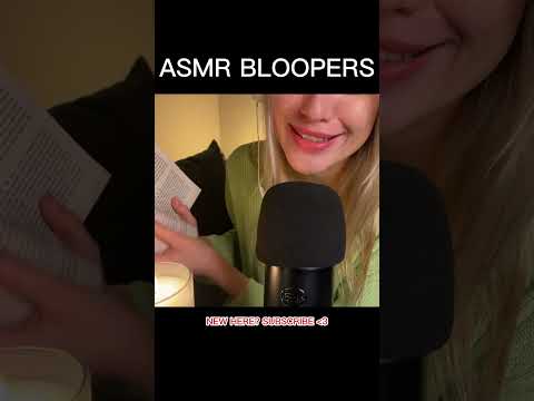 ASMR BLOOPERS book reading #asmr #shorts #blooper #funny
