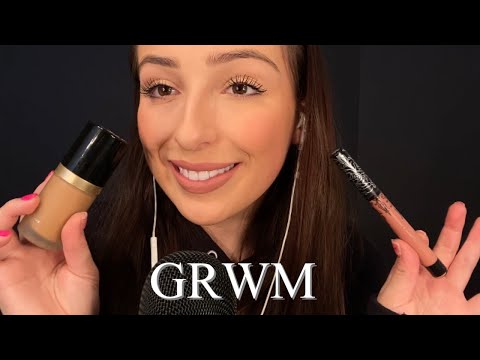 ASMR everyday makeup routine | whisper ramble, grwm, fav makeup products, and of course tingles