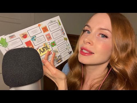 🌿ASMR🌿 A Gift I Made for My BF’s Birthday — 100% Whispered Show & Tell with Tingly Tracing