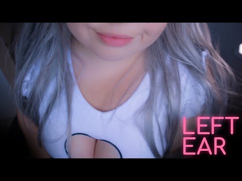 asmr 💗 EAR EATING for people with BROKEN headphones / ONLY LEFT EAR (daily asmr 4/31)