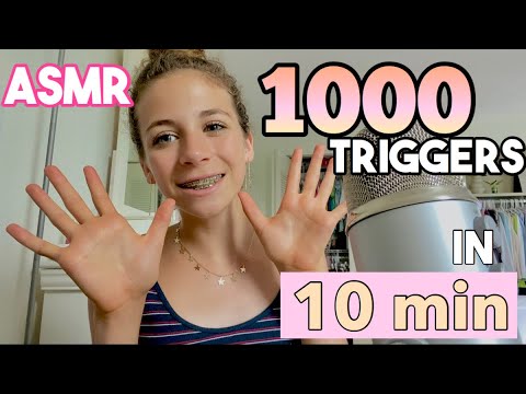 ASMR 1000 Triggers in 10 minutes!