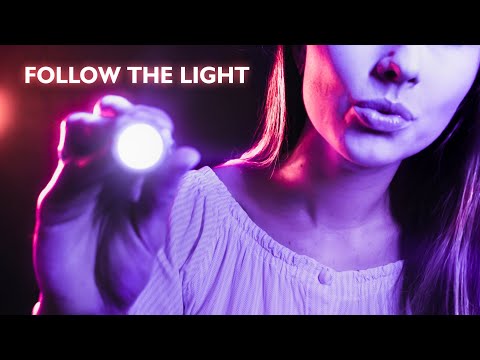 🔦✨FOLLOW THE LIGHT ASMR, FOCUS, TRACING, ASMR LIGHT TRIGGERS, ASMR SLEEP, ASMR MOUTH SOUNDS